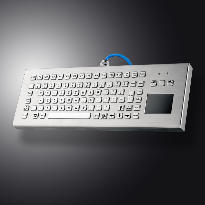 Heavy Equipment Mining - Keyboard Logam Desktop Touchpad Terintegrasi Baja