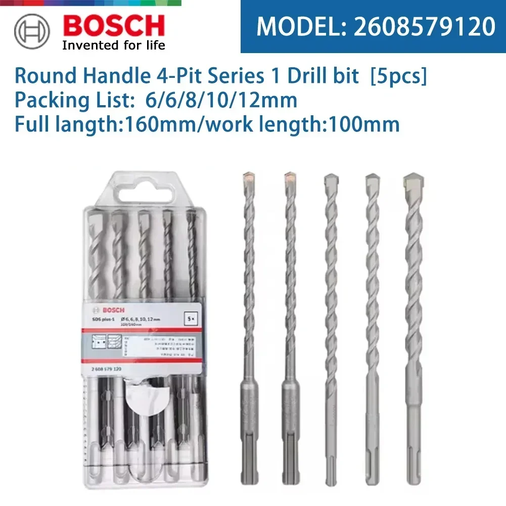 Bosch SDS‑plus‑1 5Pcs Mata Bor - Concrete Breaker Demolition ulasan dan harga
