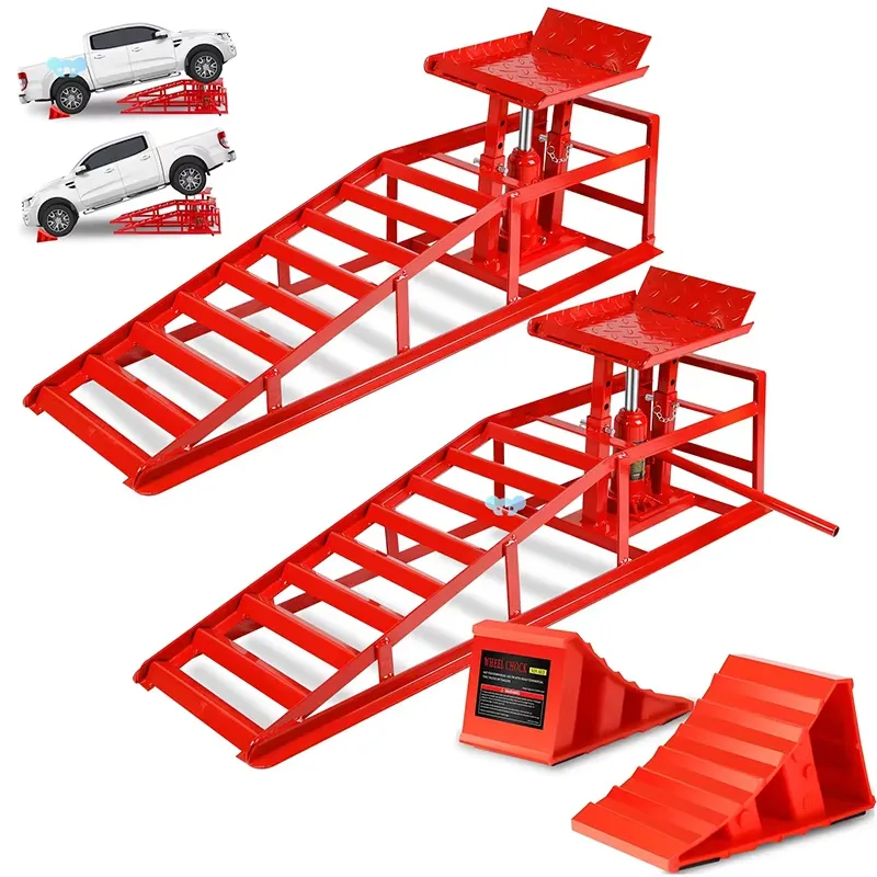 Ramp Mobil Hidrolik Berkualita - Heavy Equipment Jack Stands ulasan dan harga