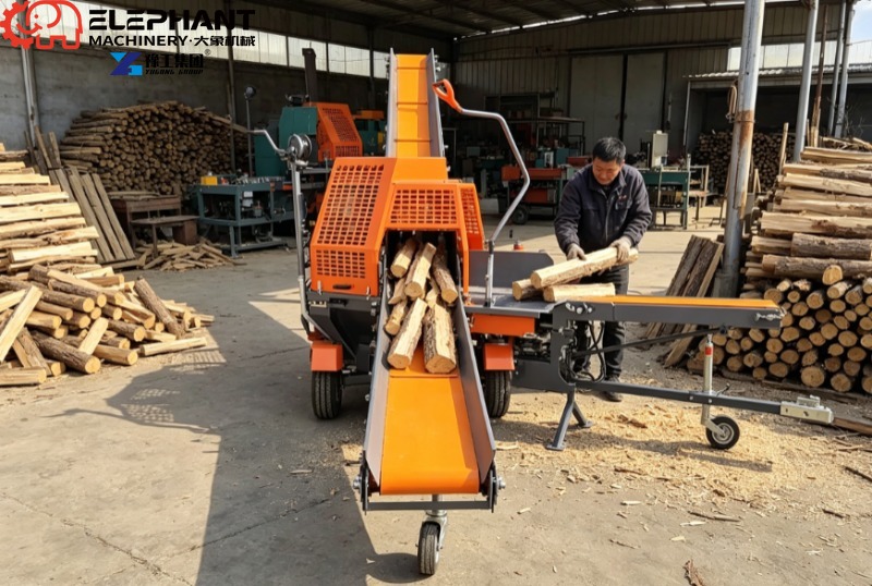 Pemroses Kayu Bakar 45T PTO Hy - Heavy Equipment Processor ulasan dan harga