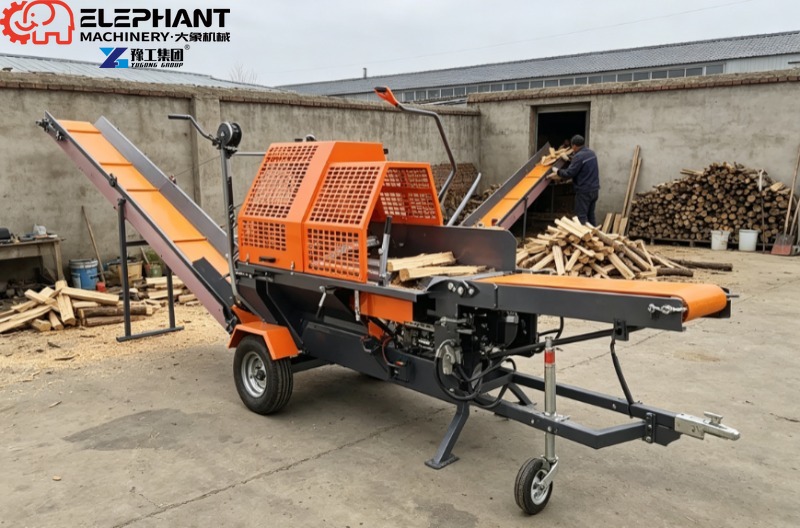 Pemroses Kayu Bakar 45T PTO Hy - Heavy Equipment Processor ulasan dan harga