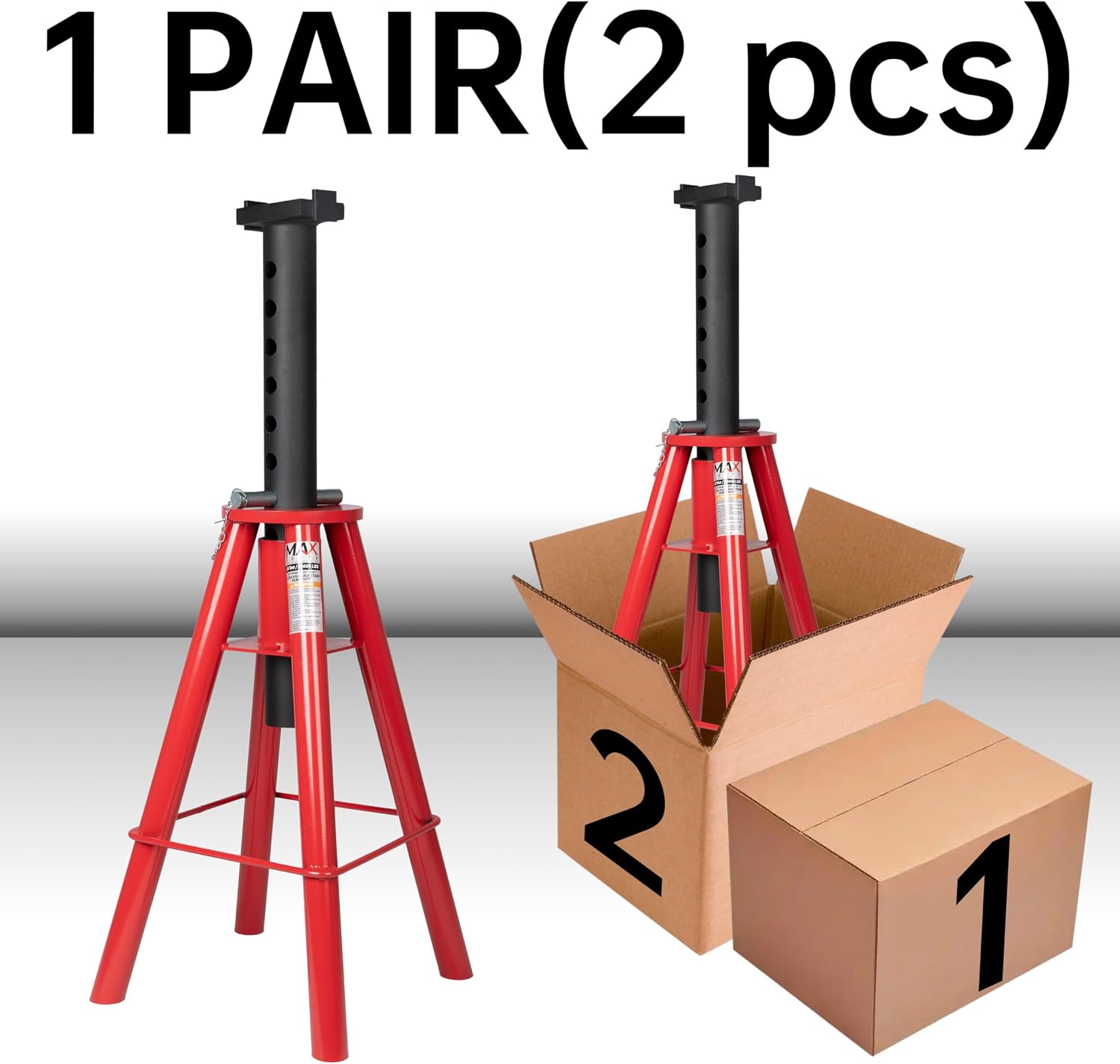 Dudukan Dongkrak Tipe Pin Prof - Heavy Equipment Jack Stands ulasan dan harga