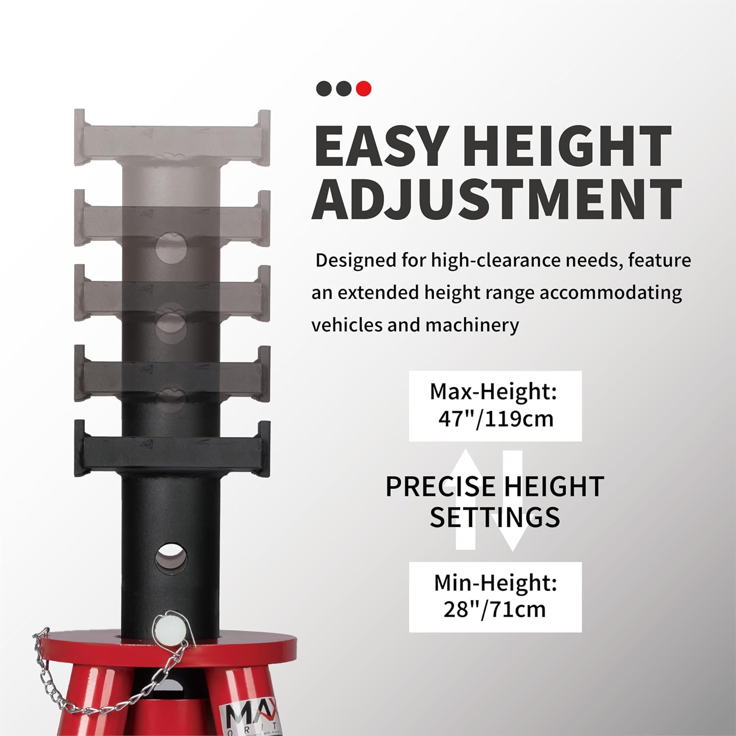 Dudukan Dongkrak Tipe Pin Prof - Heavy Equipment Jack Stands ulasan dan harga
